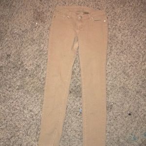 Dark tan jeans